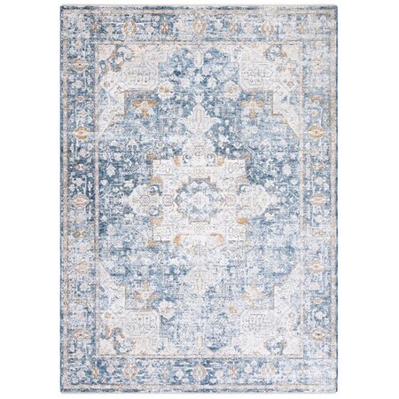 Safavieh 6 x 6 ft. Moondust Transitional Square Power Loomed Rug Ivory & Blue MND662A-6SQ
